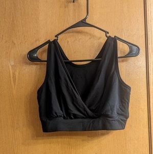 Black Kindred Bravely Crossover Bra in Large-Busty